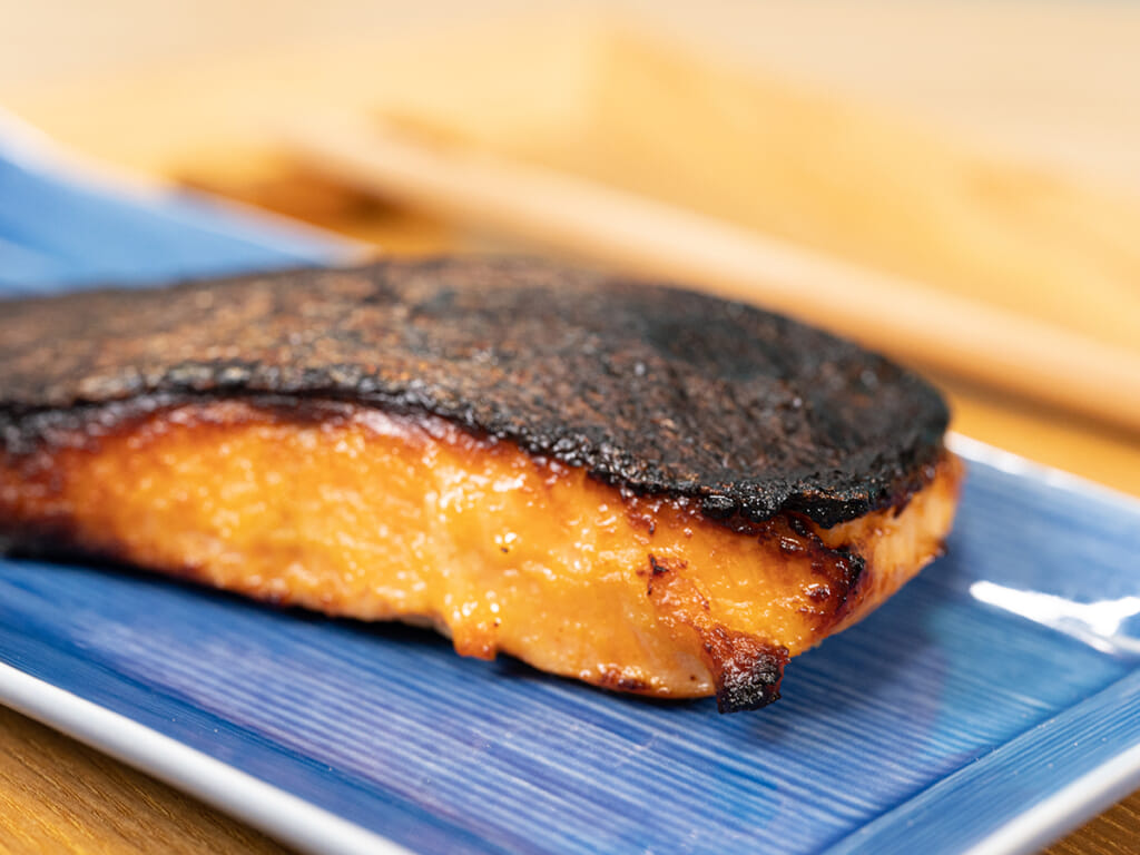 鮭魚味噌燒