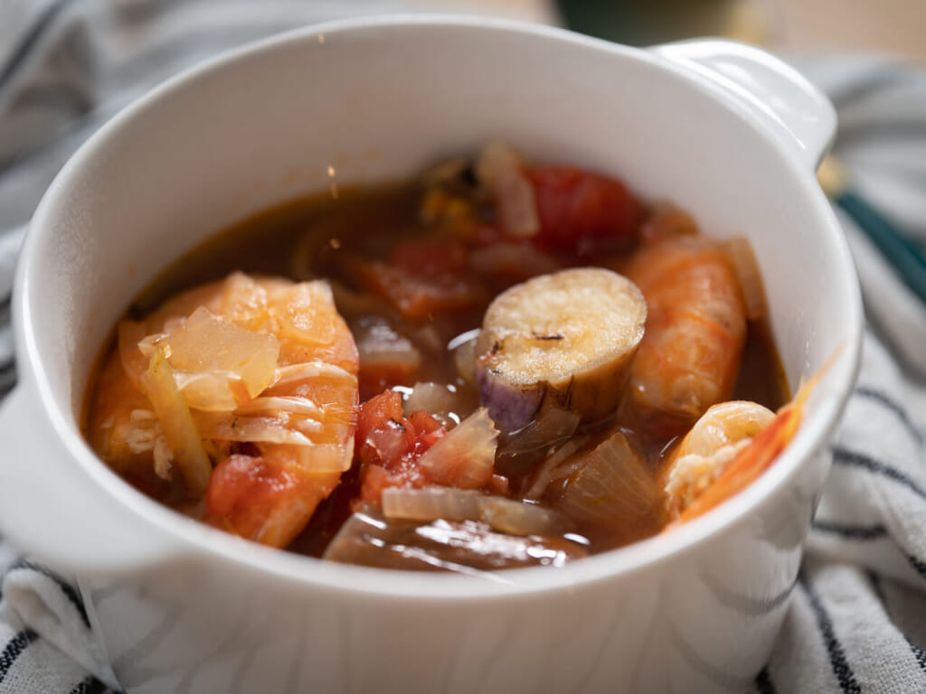 蕃茄茄子海鮮湯