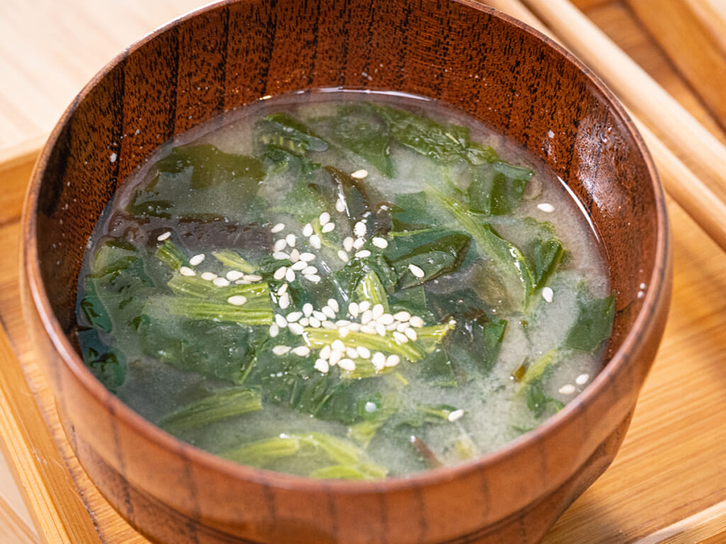 菠菜海帶味噌湯