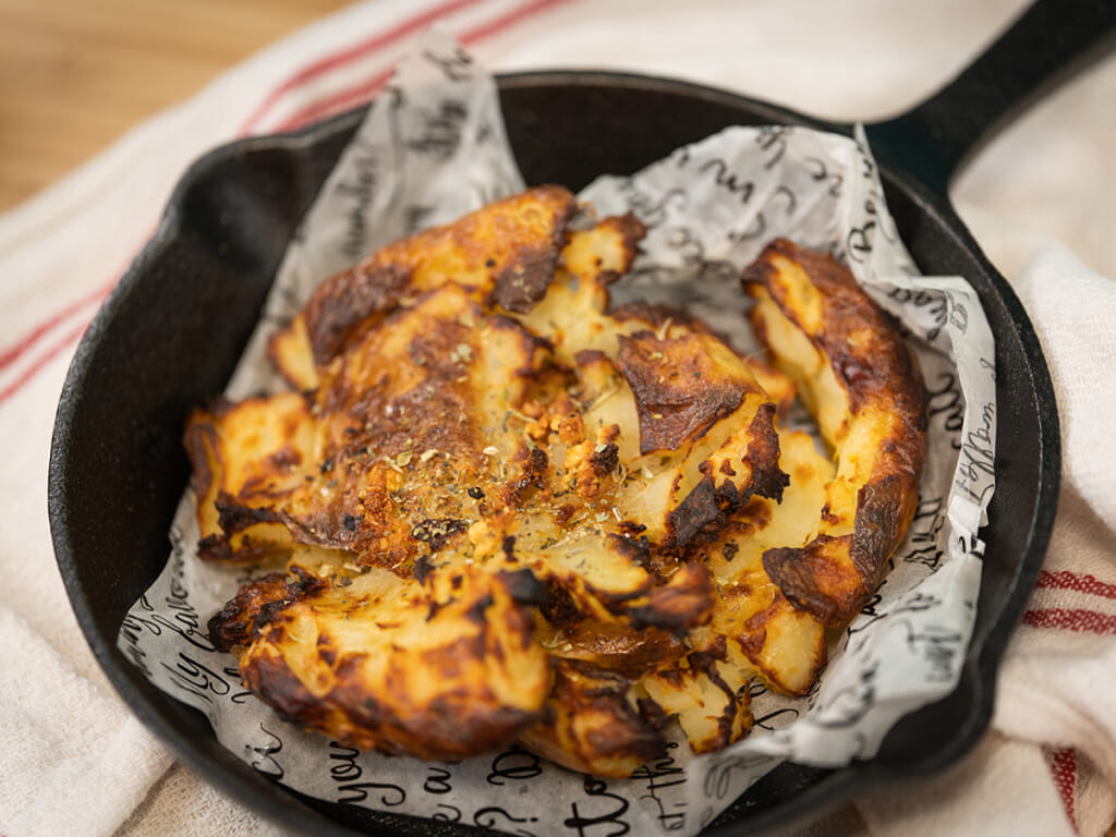 氣炸蒜味壓馬鈴薯