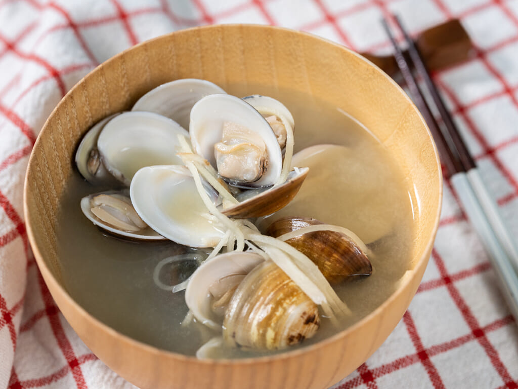 蛤蜊生薑味噌湯