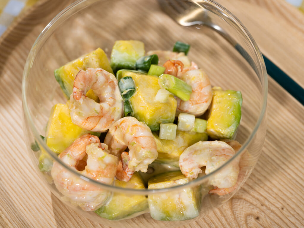 和風蝦仁酪梨沙拉