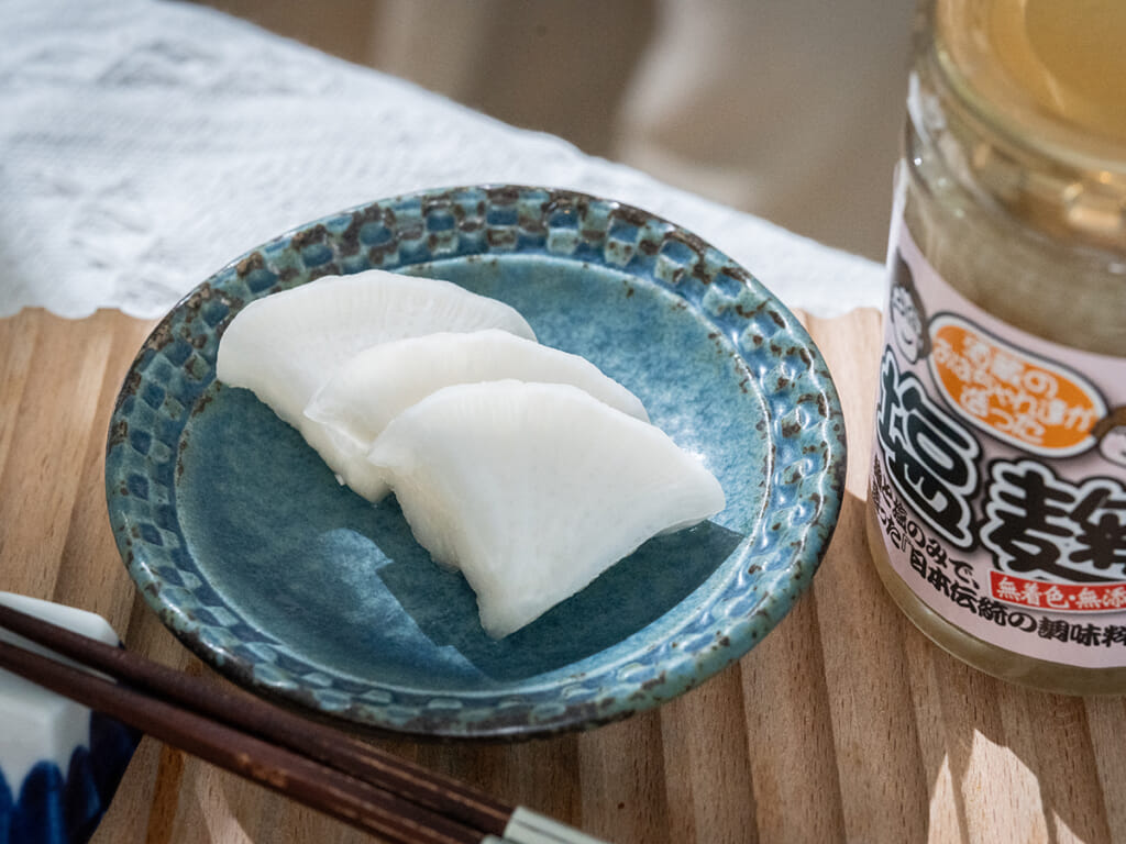 鹽麴醃蘿蔔，べったら漬け