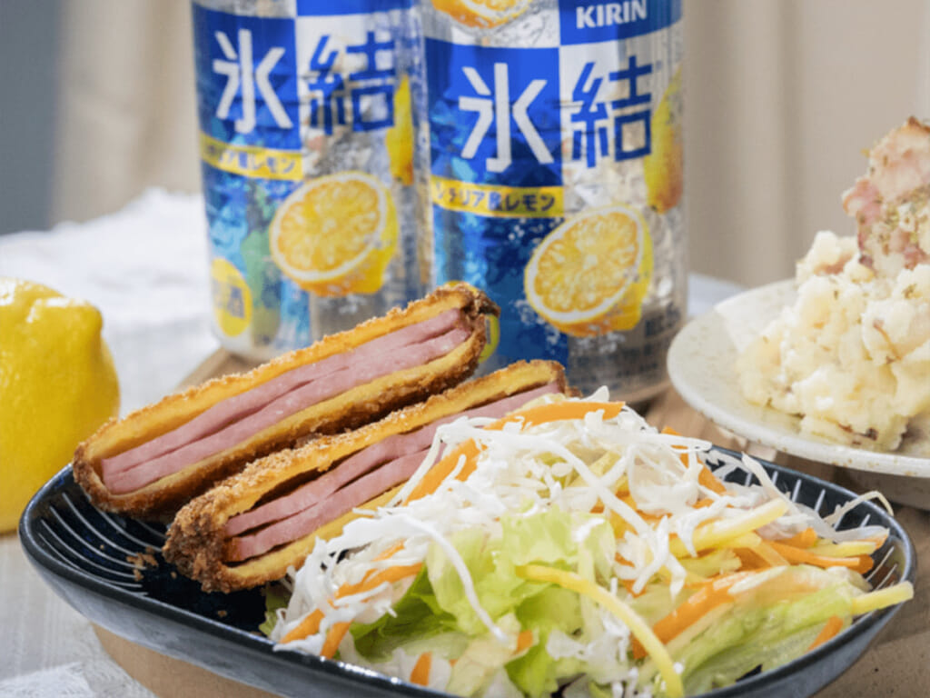 下酒菜，炸火腿ハムカツ