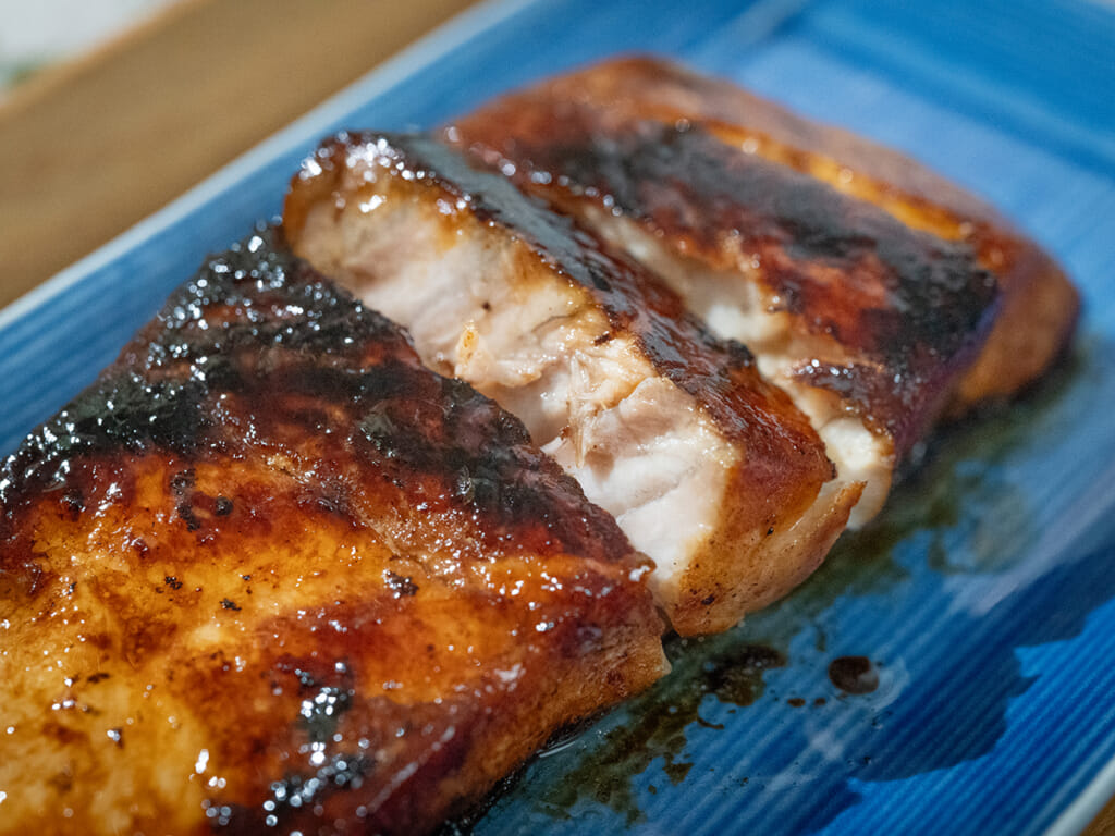 柚子胡椒烤鱸魚