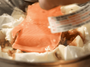 味噌鮭魚拌飯