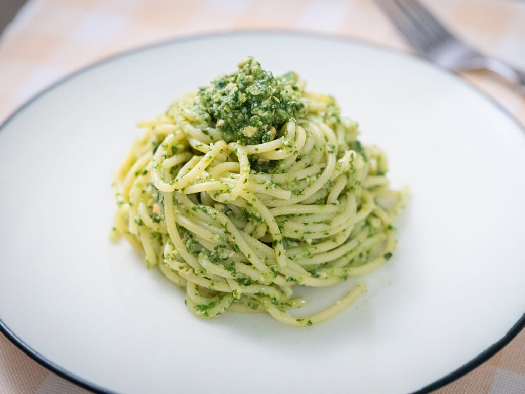 菠菜熱那亞青醬義大利麵