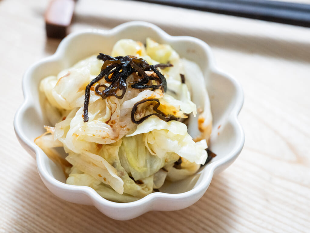 鹽昆布燙拌高麗菜
