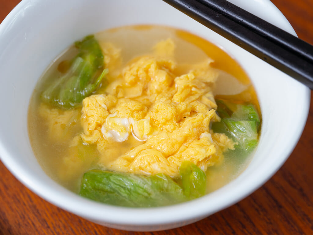 萵苣麻油蛋花湯