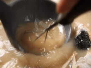 魚頭水菜味噌湯