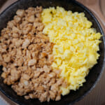 健康肉燥雙色丼飯，豆腐代替肉末也美味