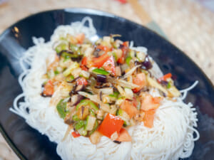 夏季野菜鹽昆布冷麵