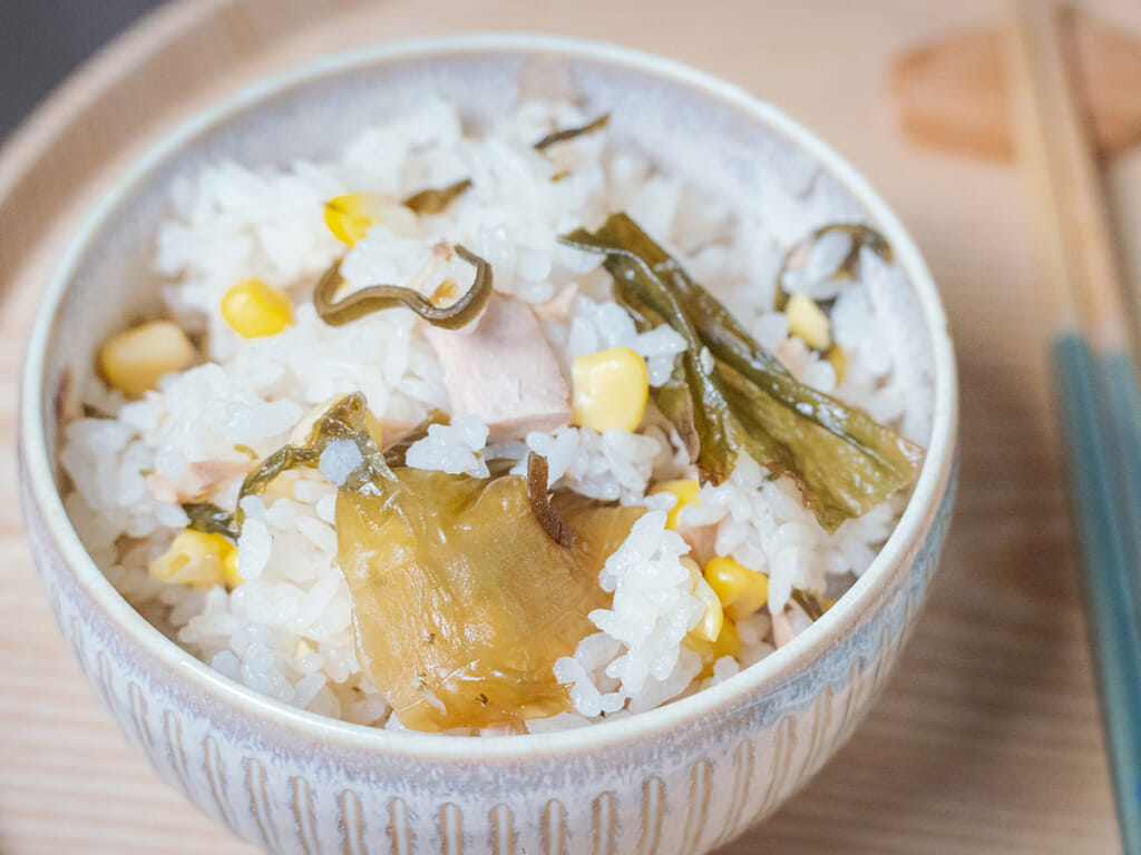 海藻鮪魚炊飯