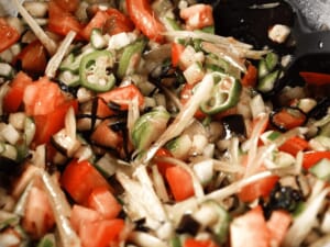 夏季野菜鹽昆布冷麵