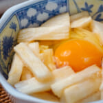 滑生蛋拌山藥小菜