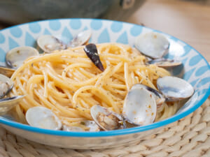 奶油高湯蛤蠣義大利麵