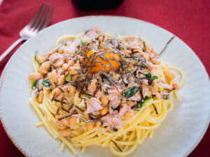 納豆鹽昆布義大利麵