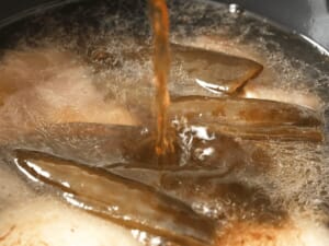 炸蒜頭剝皮濃雞湯